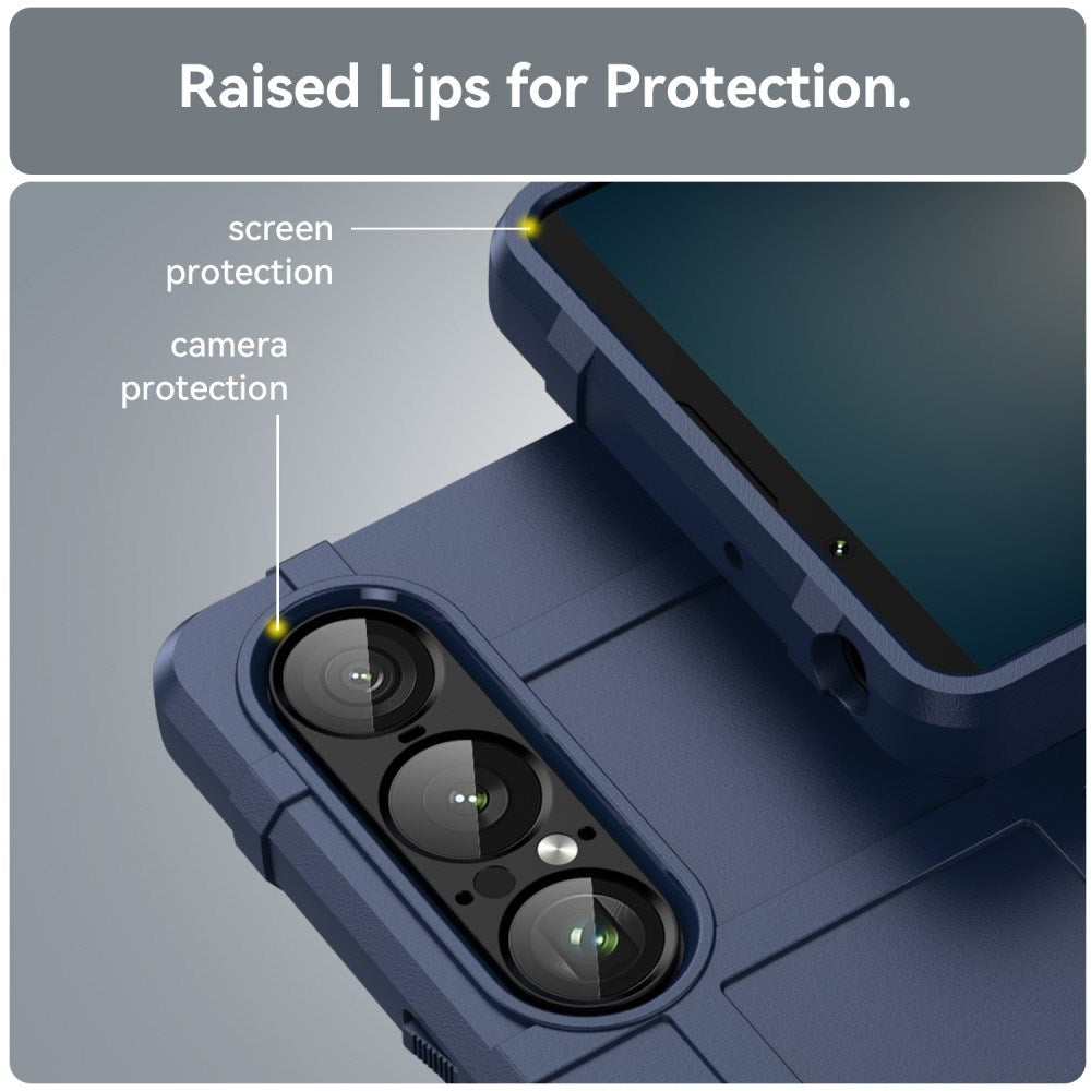 EIDERWOOD Sony Xperia 1 VII Rugged Shield Håndverker Deksel - Blå