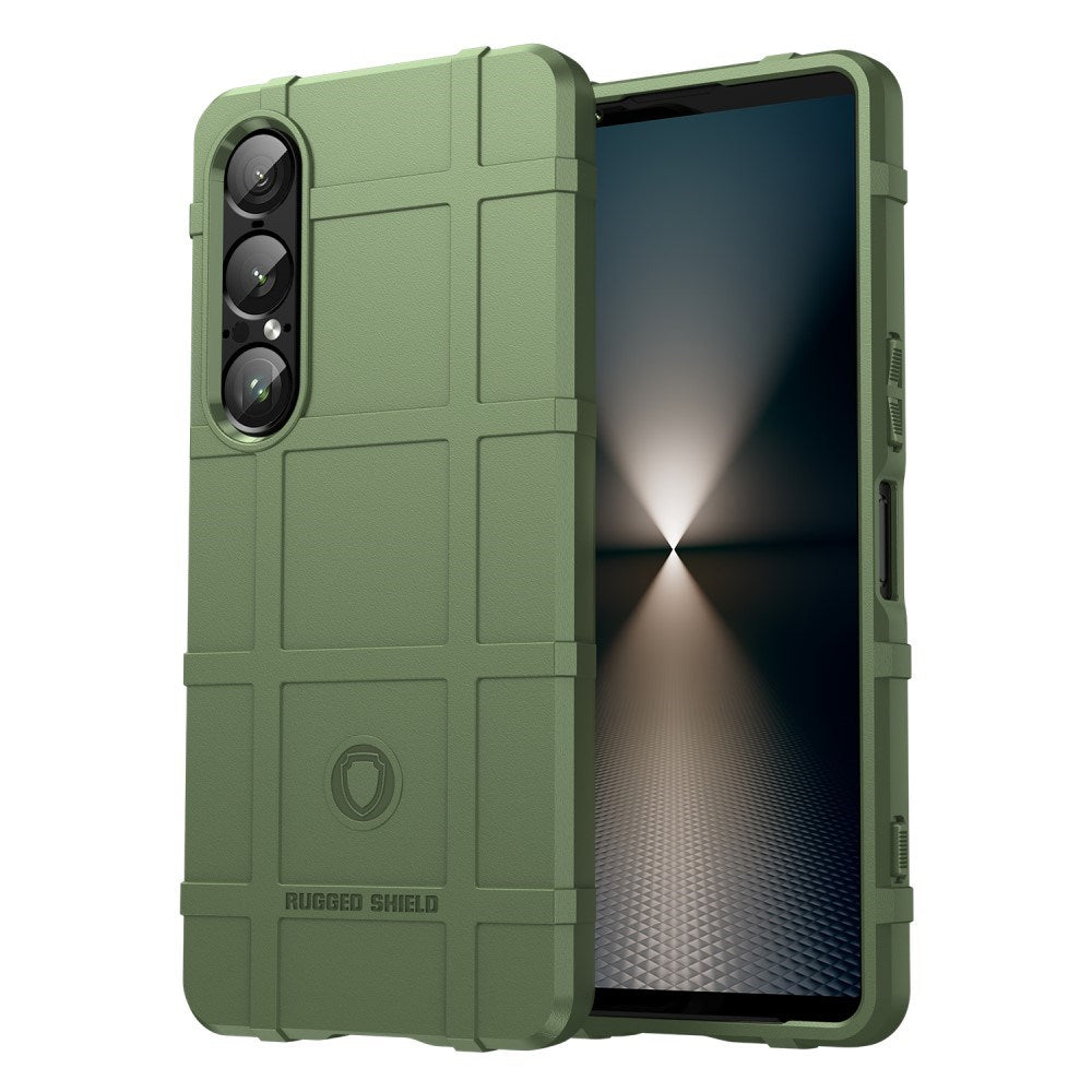 EIDERWOOD Sony Xperia 1 VII Rugged Shield Håndverker Deksel - Grønn