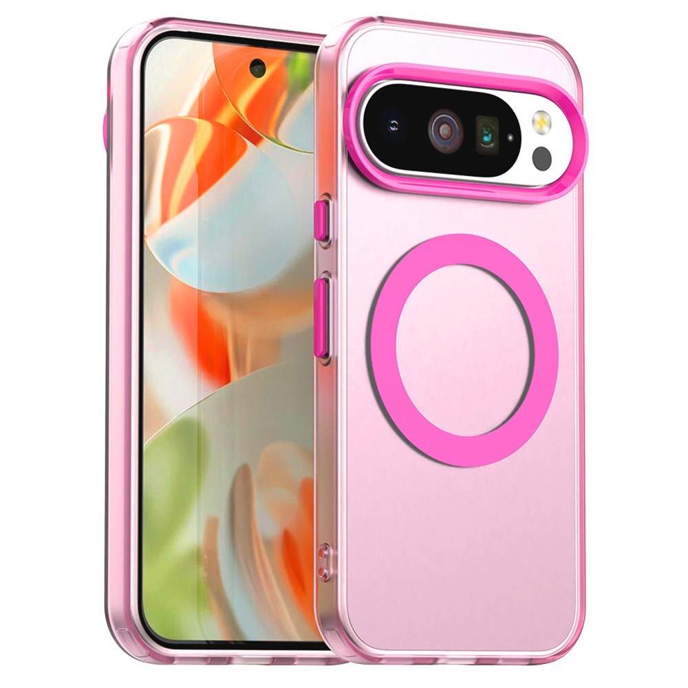 EIDERWOOD Google Pixel 10 / 10 Pro Hybrid Plast Deksel - MagSafe Kompatibel - Gjennomsiktig / Rosa