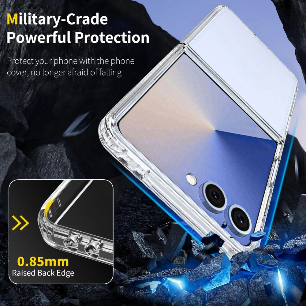 EIDERWOOD Samsung Galaxy Z Flip7 Hybrid Plast Deksel - Gjennomsiktig