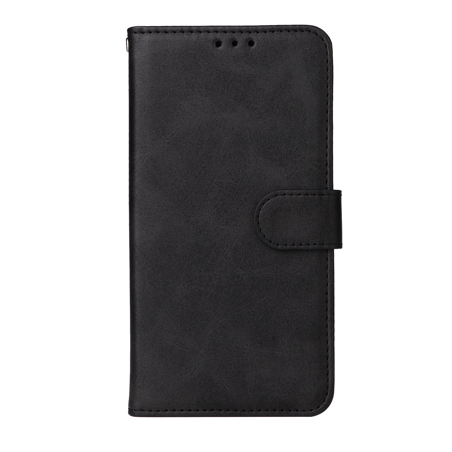 EIDERWOOD iPhone 17 Kunstskinn Flip Deksel med Lommebok & Stropp – Svart