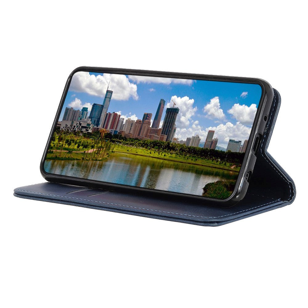 Samsung Galaxy S23 Magnetisk Flippdeksel med Lommebok - Blå
