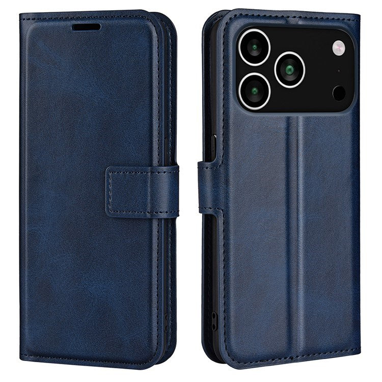 EIDERWOOD iPhone 17 Pro Max Kunstskinn Flip Deksel m. Stativfunksjon & Kortholder - Blå