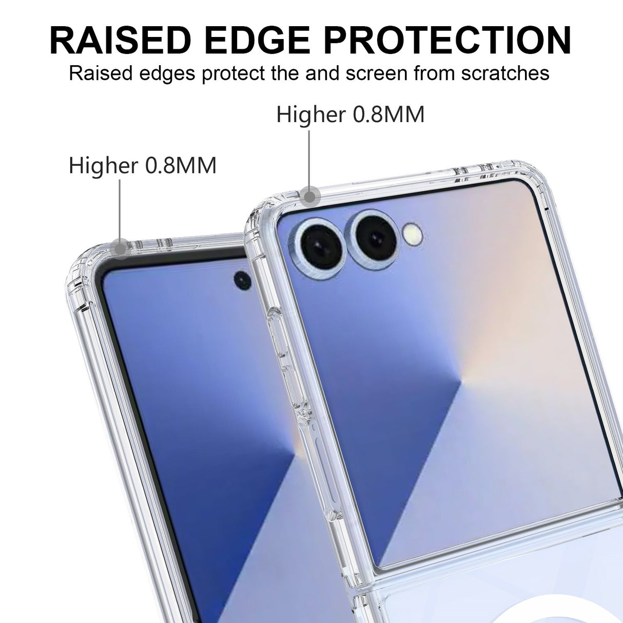 EIDERWOOD Samsung Galaxy Z Flip7 Hybrid Plast Deksel - MagSafe Kompatibel - Gjennomsiktig