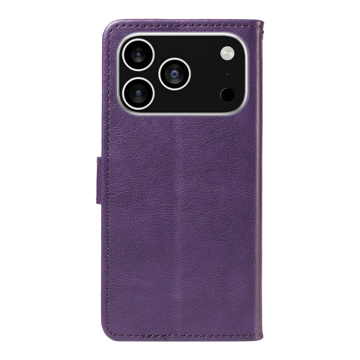 EIDERWOOD iPhone 17 Pro Deksel i Kunstskinn med Lommebok & Stropp - Lilla