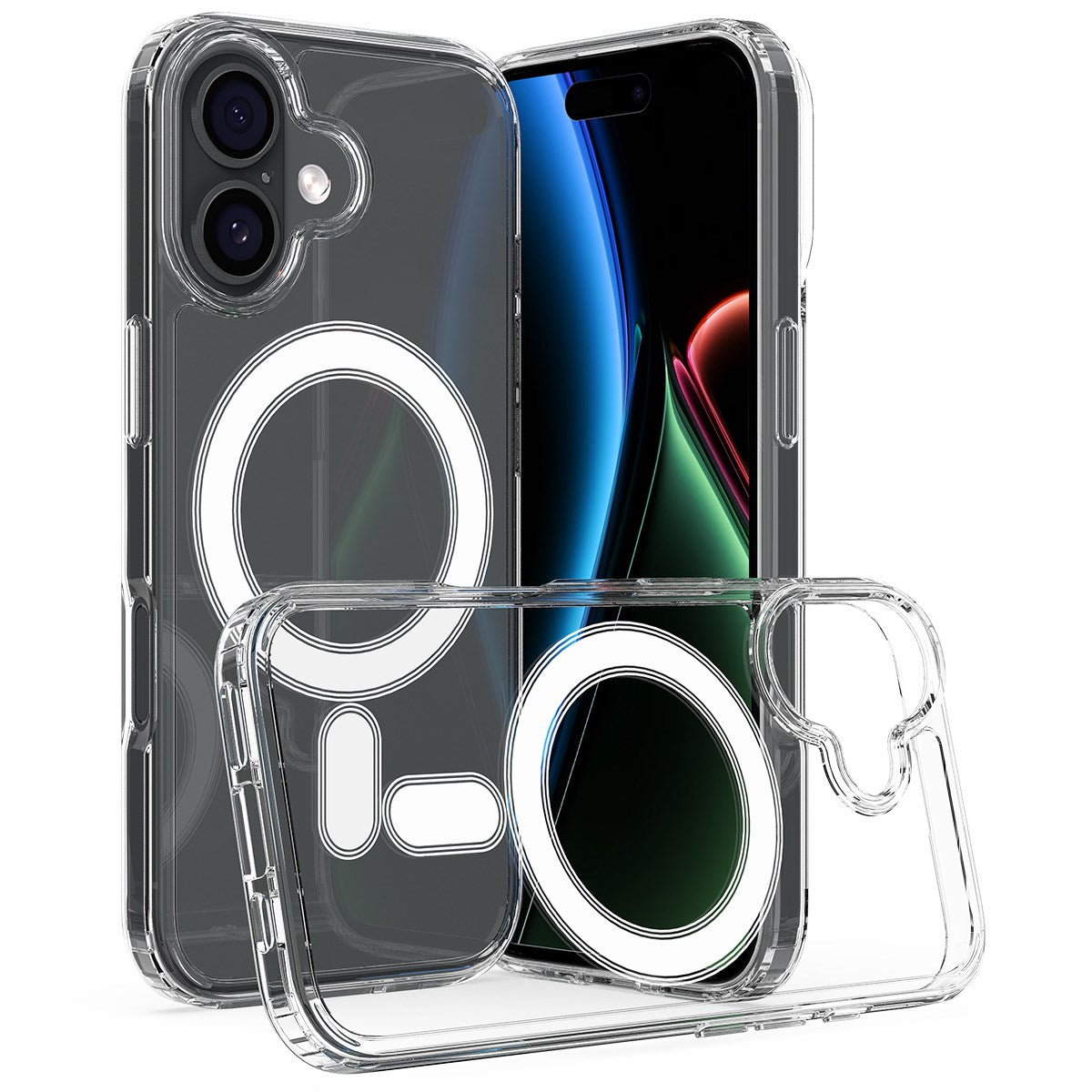 EIDERWOOD iPhone 17 Hybrid Plast Deksel - MagSafe Kompatibel - Gjennomsiktig