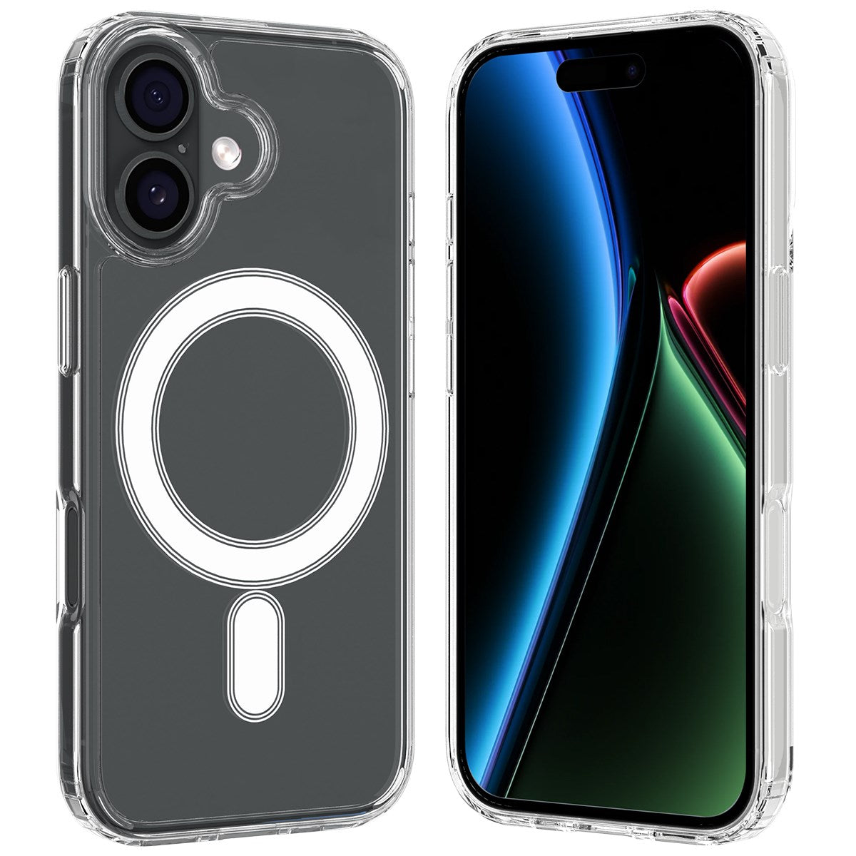 EIDERWOOD iPhone 17 Hybrid Plast Deksel - MagSafe Kompatibel - Gjennomsiktig