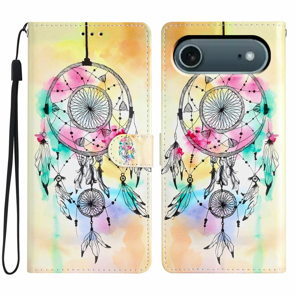 EIDERWOOD iPhone Air Kunstskinn Flip Deksel m. Lommebok & Stropp - Drømmefanger