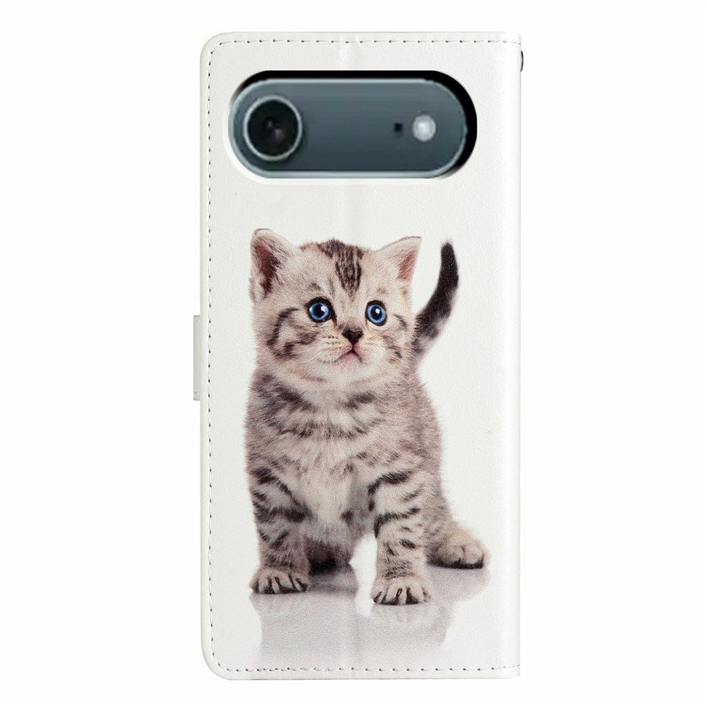 EIDERWOOD iPhone Air Kunstskinn Flip Deksel m. Lommebok & Stropp - Kattunge