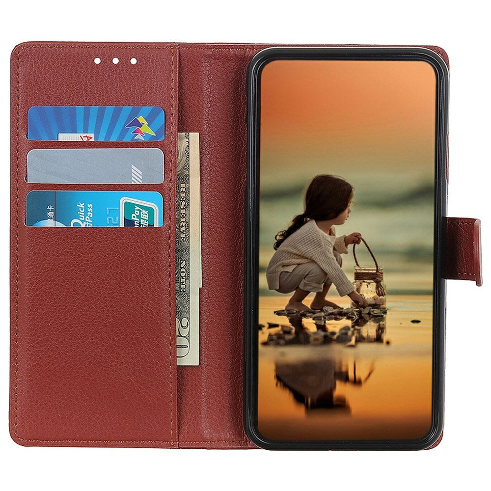 EIDERWOOD Honor 400 Pro Kunstskinn Flip Deksel m. Kortholder & Ståfunksjon - Brun