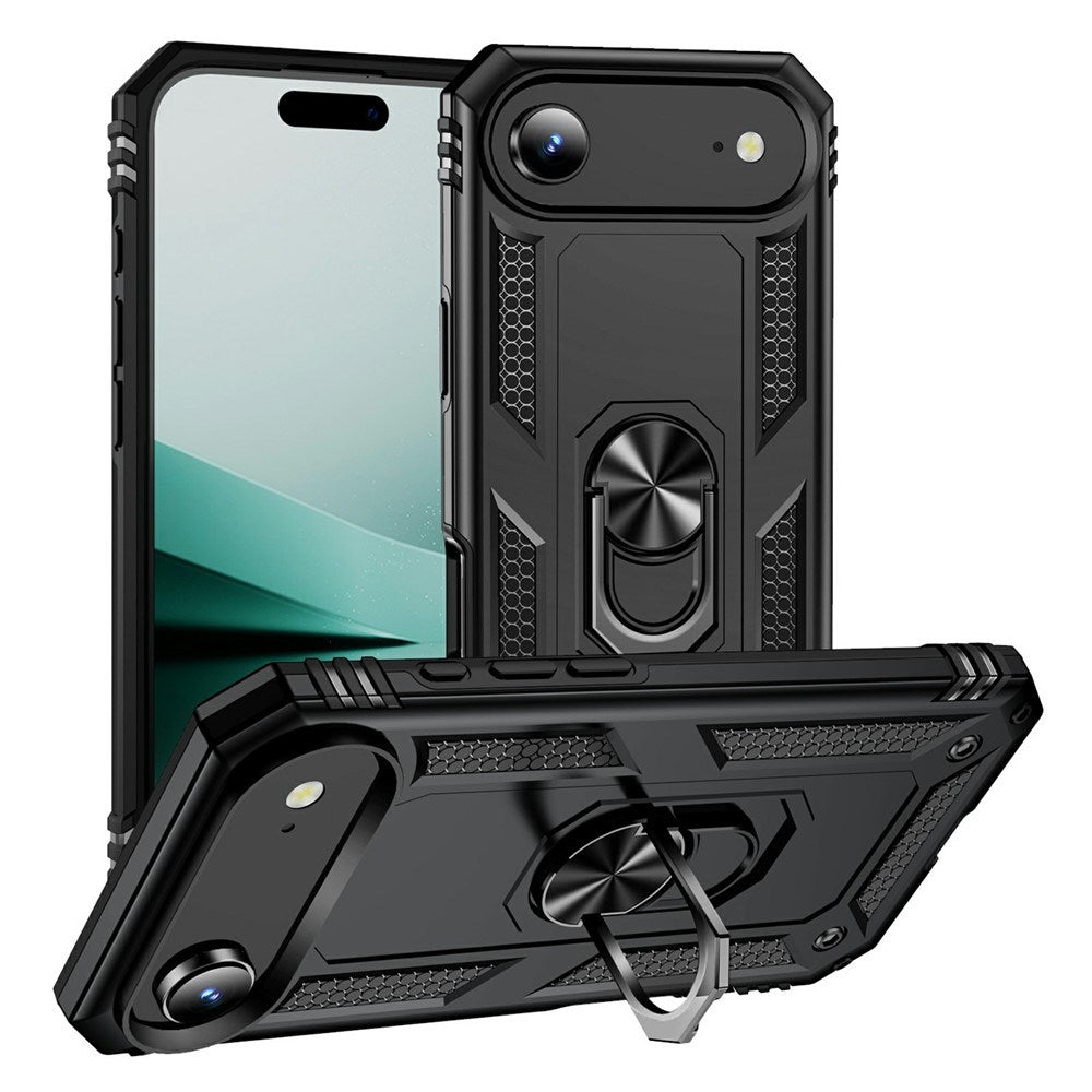 EIDERWOOD iPhone Air Hybrid Håndverker Deksel m. Kickstand - Svart