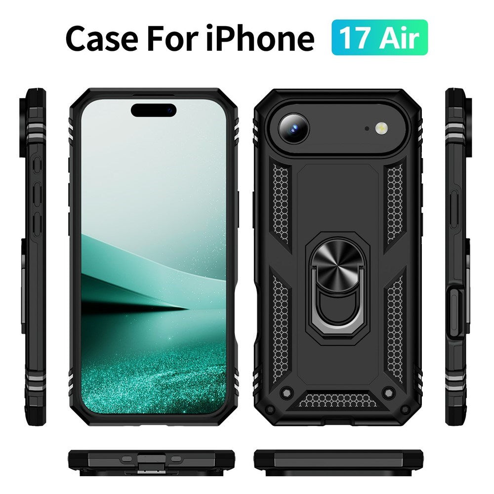 EIDERWOOD iPhone Air Hybrid Håndverker Deksel m. Kickstand - Svart