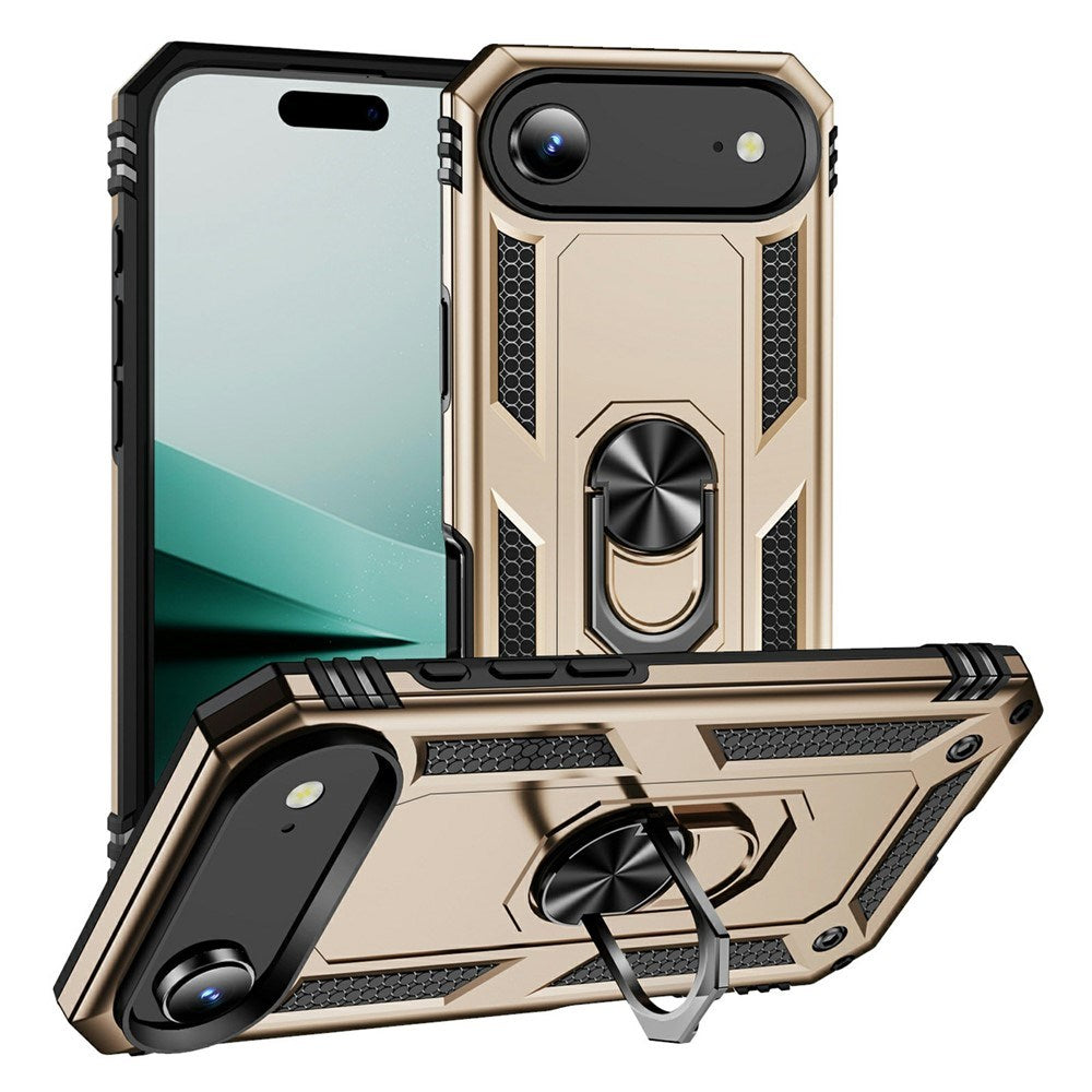 EIDERWOOD iPhone Air Hybrid Håndverker Deksel m. Kickstand - Gull