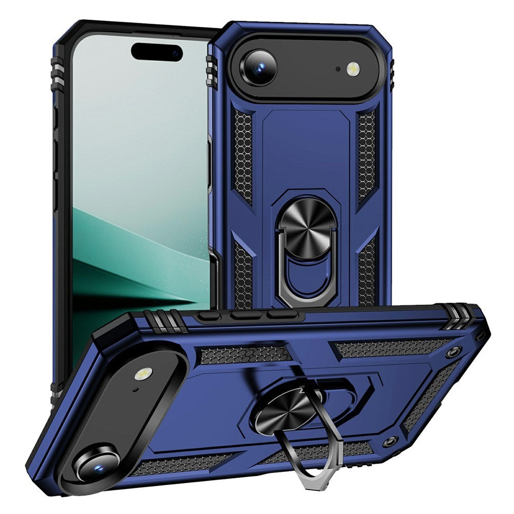 EIDERWOOD iPhone Air Hybrid Håndverker Deksel m. Kickstand - Blå