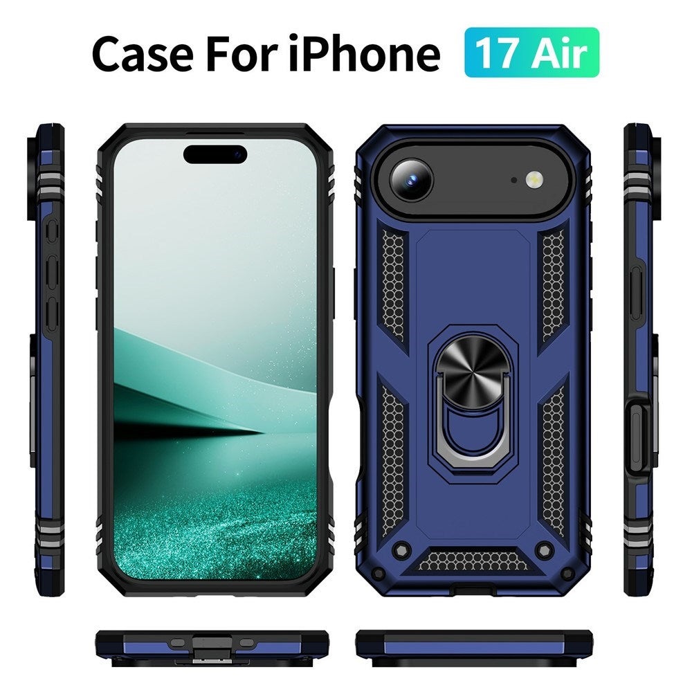 EIDERWOOD iPhone Air Hybrid Håndverker Deksel m. Kickstand - Blå