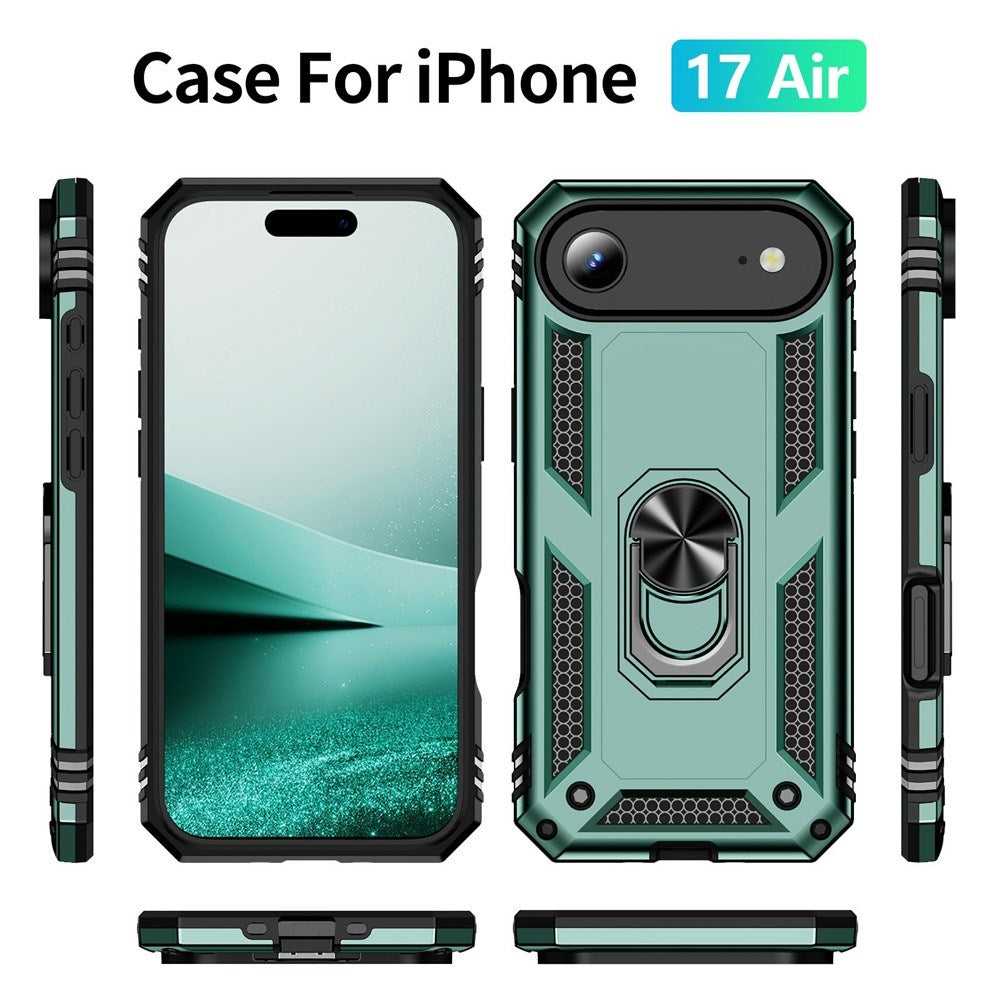 EIDERWOOD iPhone Air Hybrid Håndverker Deksel m. Kickstand - Grønn