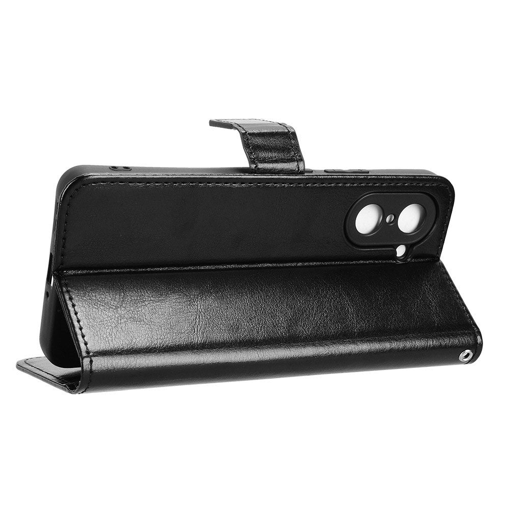 EIDERWOOD OnePlus Nord CE5 Kunstskinn Flip Deksel m. Strop - Svart