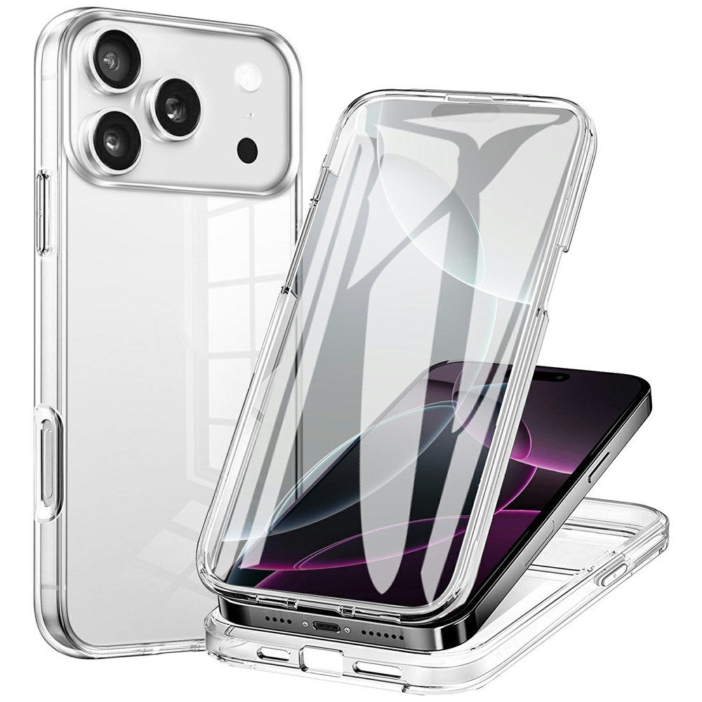 EIDERWOOD iPhone 17 Pro Hybrid Deksel med Innebygd Skjermbeskytter - Gjennomsiktig