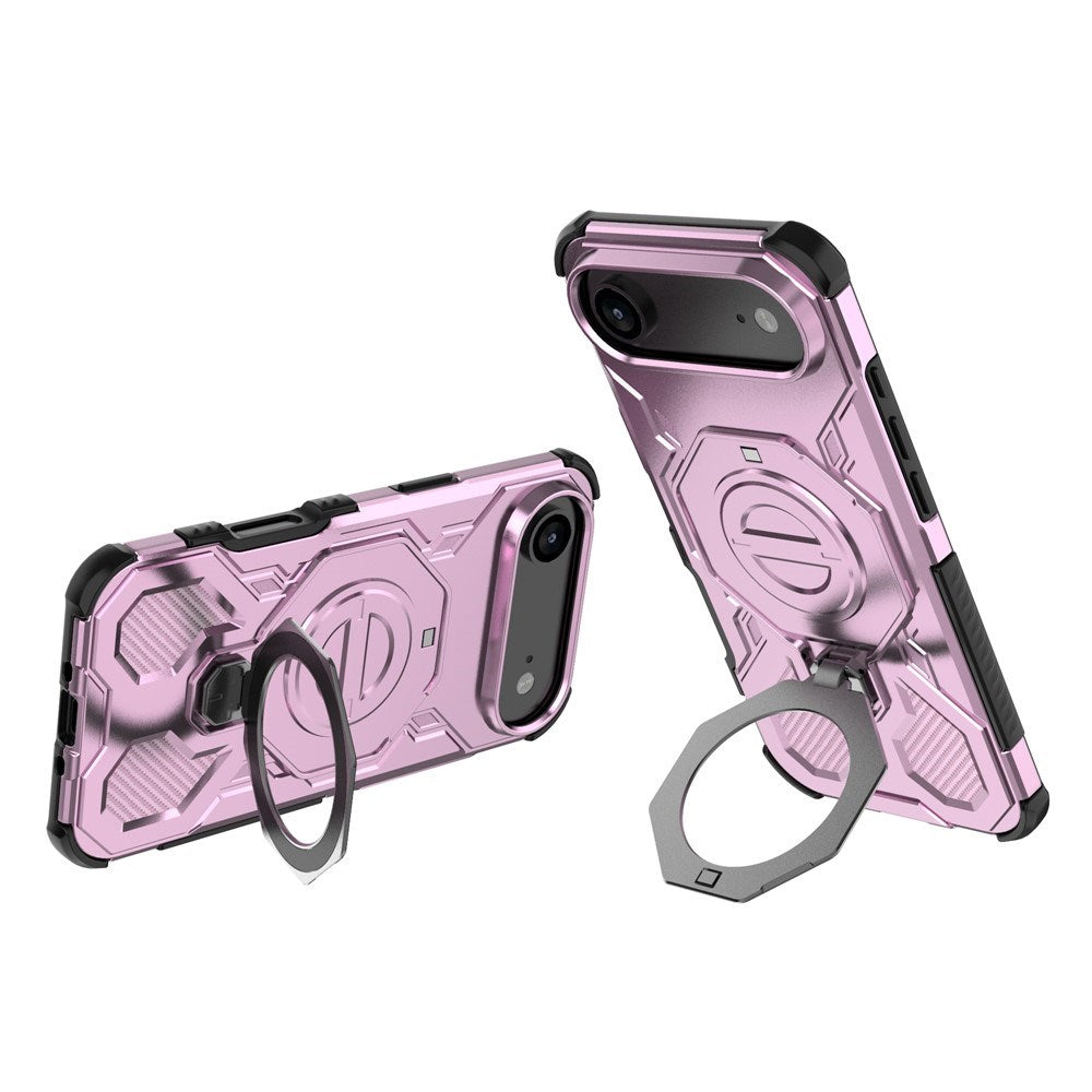 EIDERWOOD iPhone Air Håndverkerdeksel med Magnetisk Kickstand – MagSafe Kompatibel – Rosa