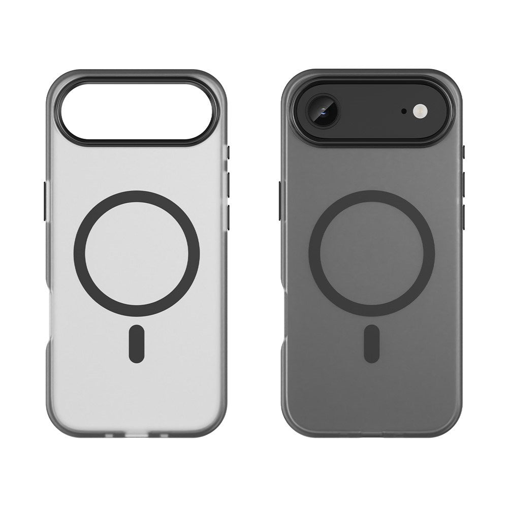 EIDERWOOD iPhone Air Hybrid Plast Deksel – MagSafe Kompatibel – Matt Gjennomsiktig / Svart
