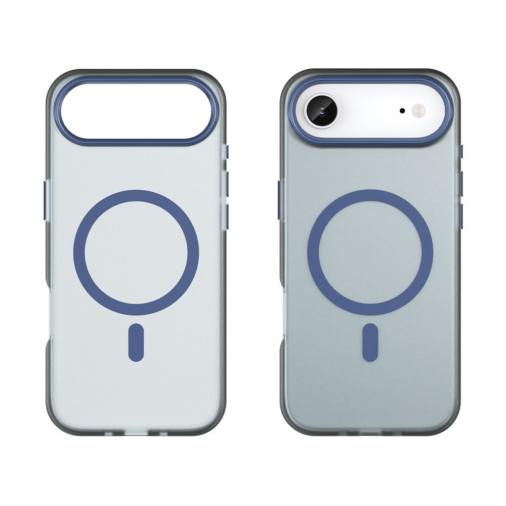 EIDERWOOD iPhone Air Hybrid Plast Deksel – MagSafe Kompatibel – Matt Gjennomsiktig / Mørk Blå