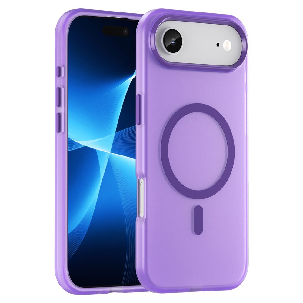 EIDERWOOD iPhone Air Hybrid Plast Deksel – MagSafe Kompatibel – Matt Gjennomsiktig / Lilla