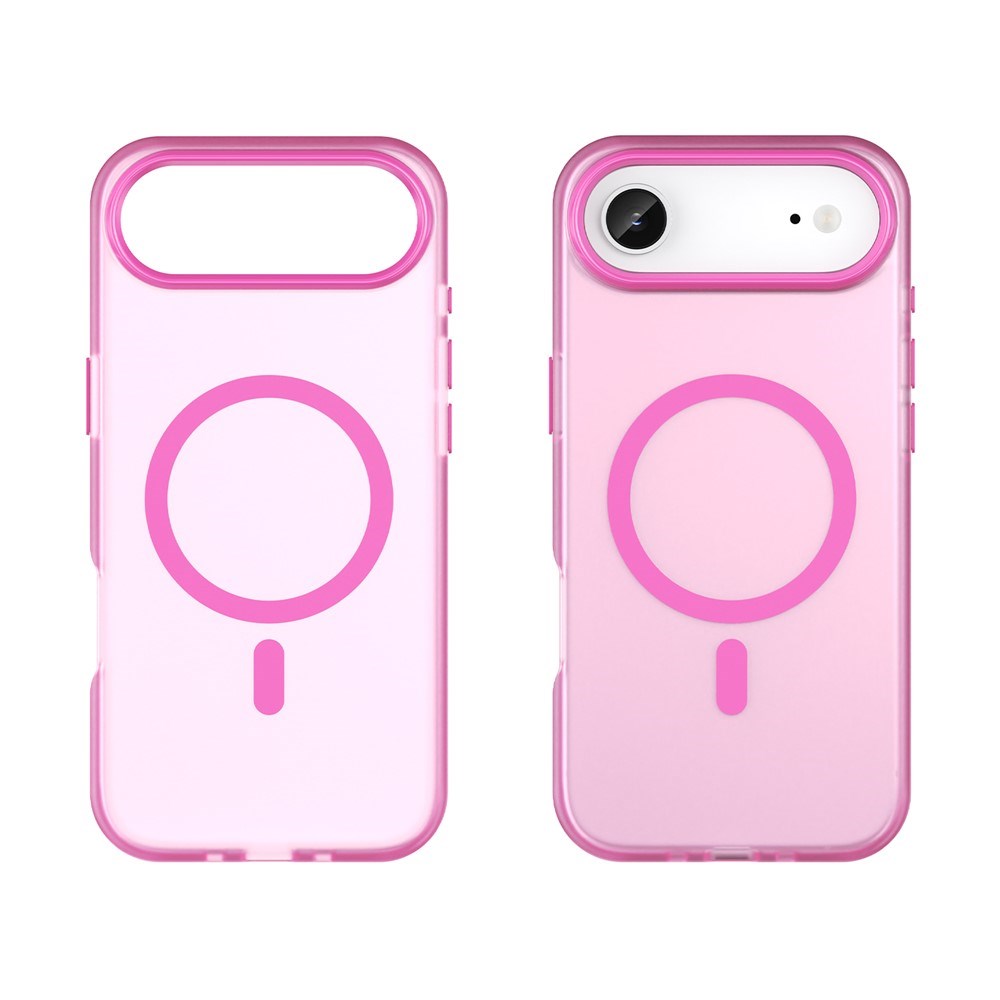 EIDERWOOD iPhone Air Hybrid Plast Deksel – MagSafe Kompatibel – Matt Gjennomsiktig / Rosa