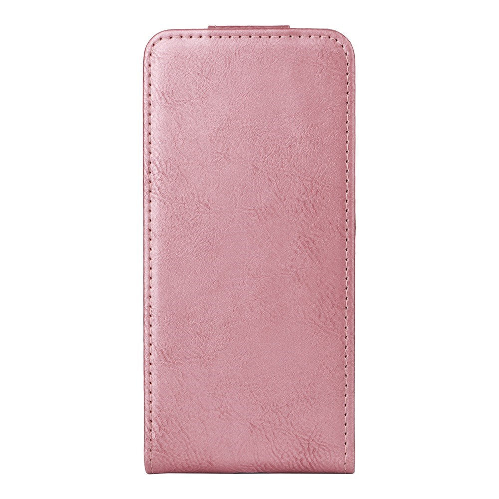 EIDERWOOD Motorola Moto G86 Power Vertikal Kunstskinn Flip Deksel m. Kortholder & Ståfunksjon - Rosegull