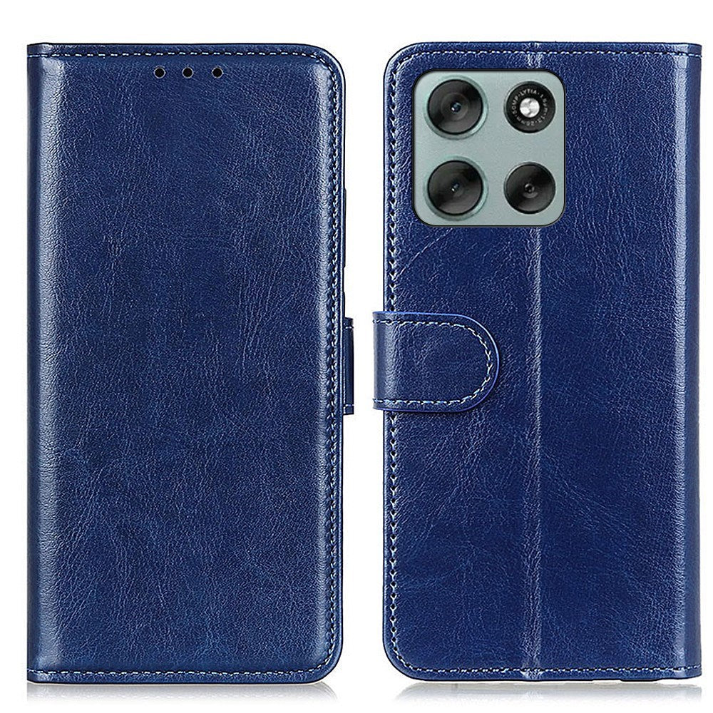 EIDERWOOD Motorola Moto G56 Kunstskinn Flip Deksel m. Kortholder & Ståfunksjon - Blå