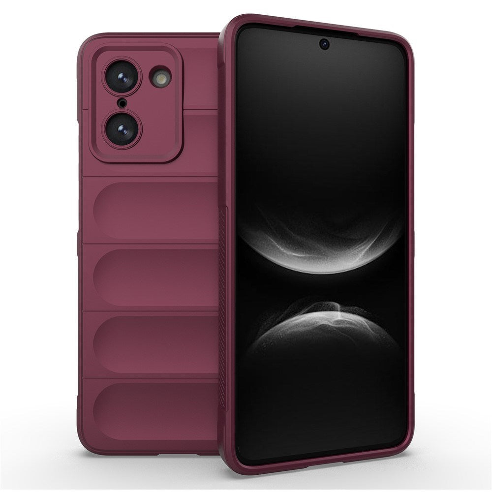 EIDERWOOD OnePlus Nord CE5 Fleksibelt Plast Deksel - Mørkrød