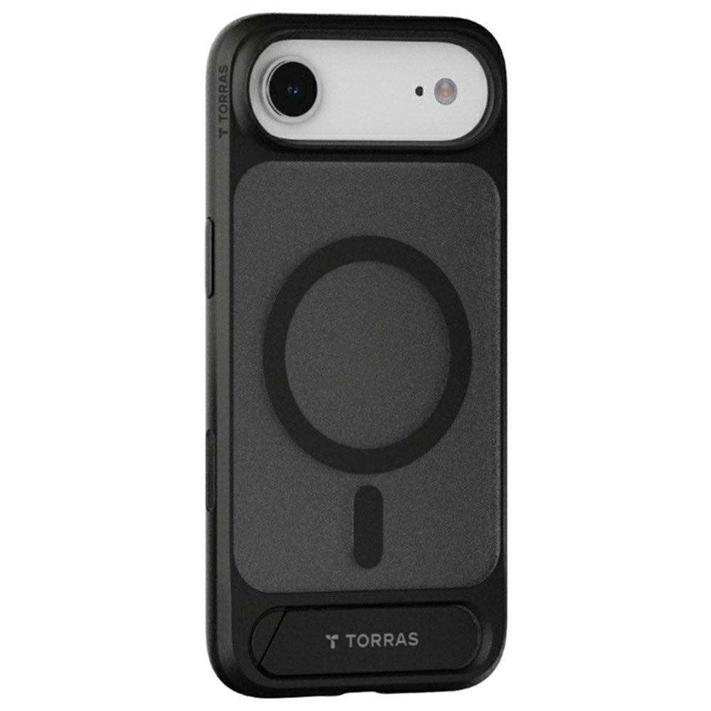 TORRAS iPhone Air Pstand Hybrid Deksel m. Kickstand - MagSafe Kompatibel - Svart