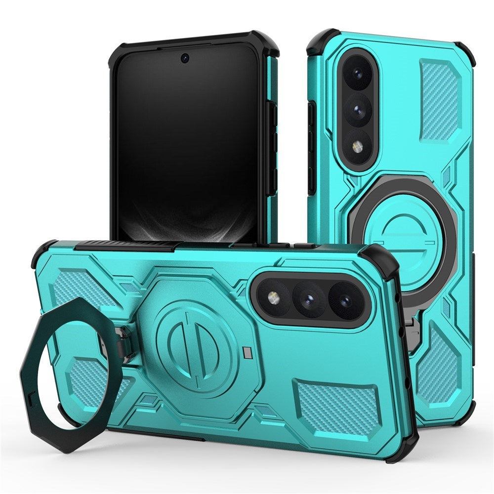 EIDERWOOD OnePlus Nord 5 Hybrid Håndverker Deksel m. Kickstand - MagSafe Kompatibel - Turkis