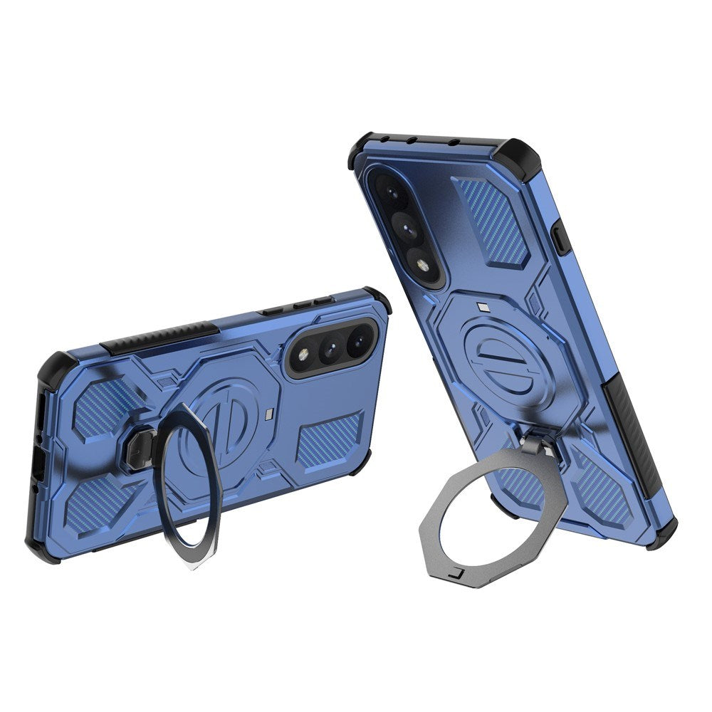 EIDERWOOD OnePlus Nord 5 Hybrid Håndverker Deksel m. Kickstand - MagSafe Kompatibel - Blå