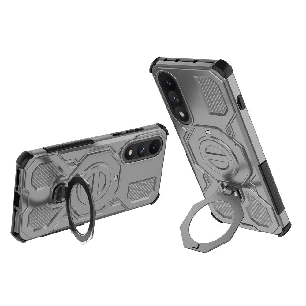 EIDERWOOD OnePlus Nord 5 Hybrid Håndverker Deksel m. Kickstand - MagSafe Kompatibel - Grå