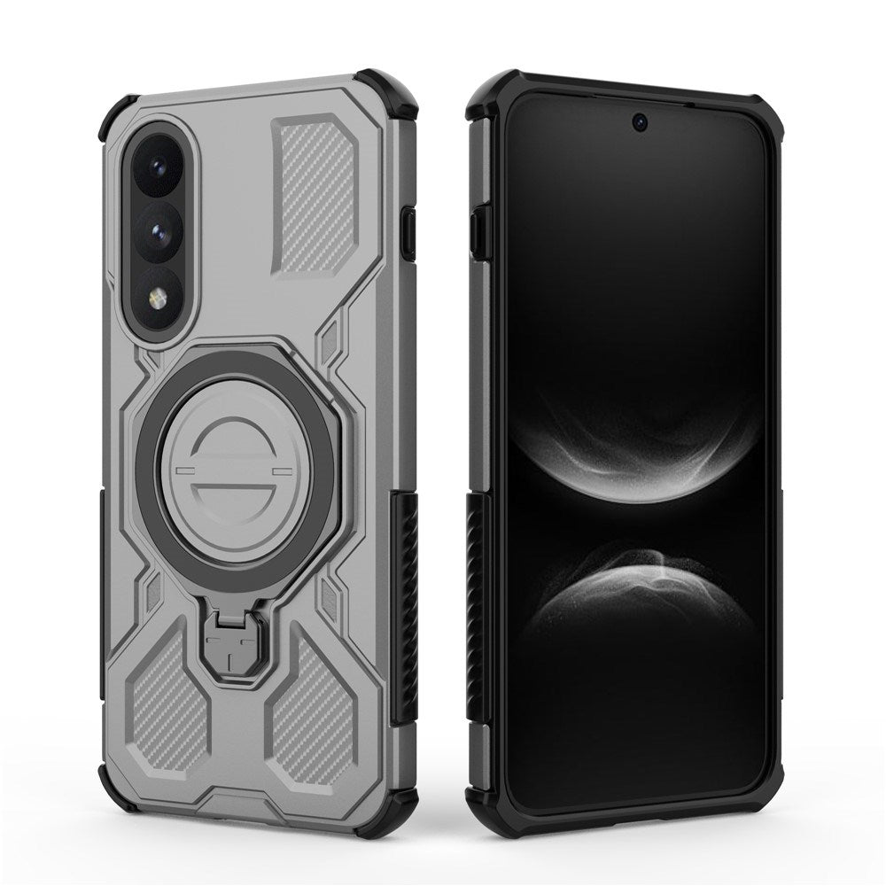 EIDERWOOD OnePlus Nord 5 Hybrid Håndverker Deksel m. Kickstand - MagSafe Kompatibel - Grå