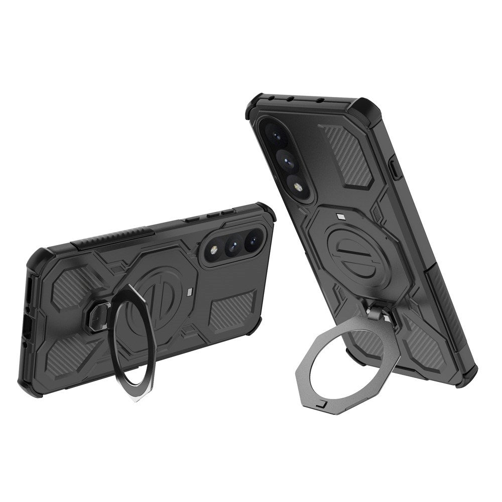 EIDERWOOD OnePlus Nord 5 Hybrid Håndverker Deksel m. Kickstand - MagSafe Kompatibel - Svart