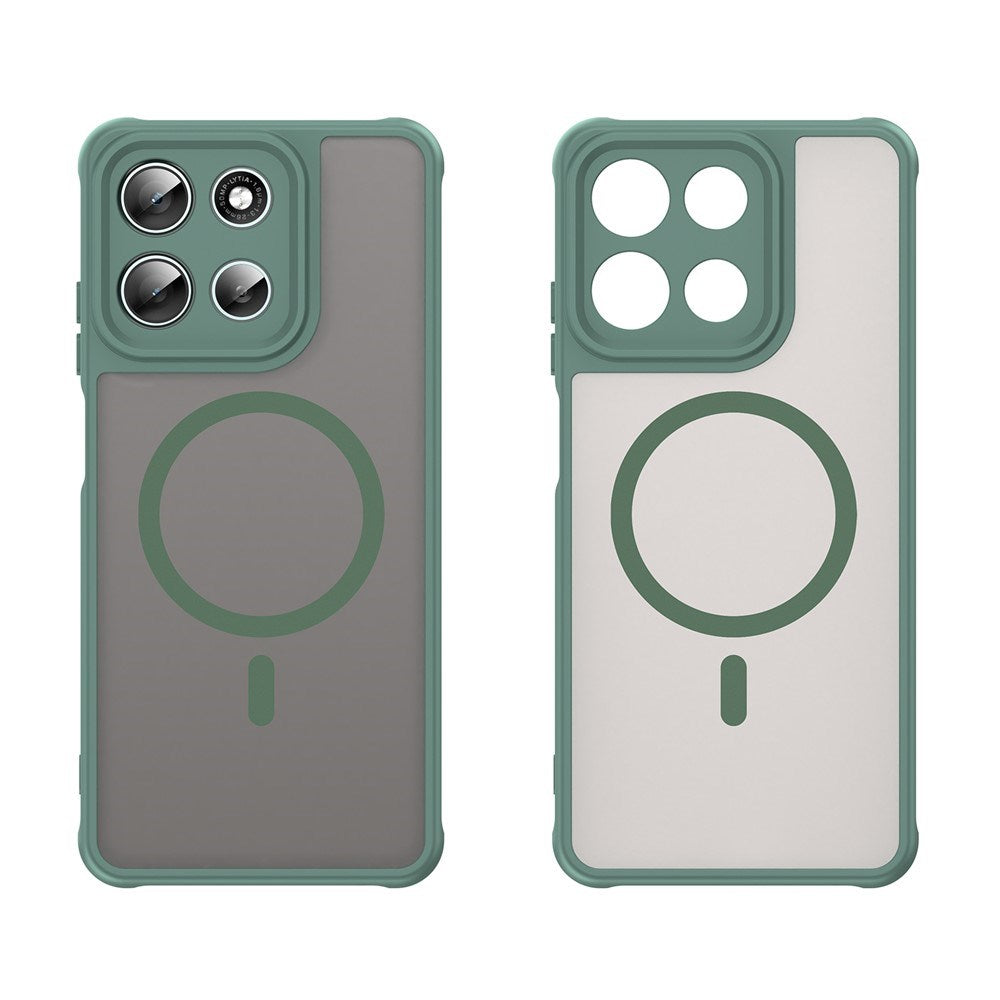 EIDERWOOD Motorola Moto G56 Hybrid Plast Deksel - MagSafe Kompatibel - Grønn