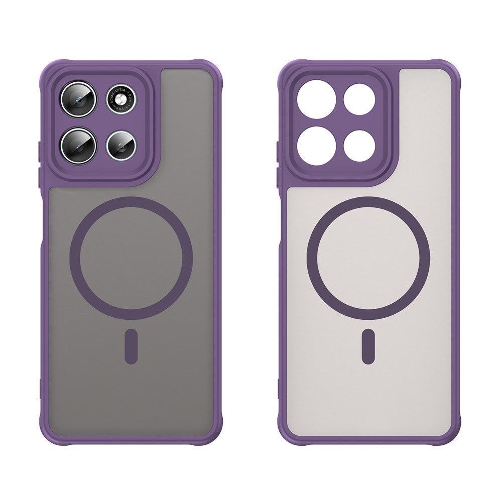 EIDERWOOD Motorola Moto G56 Hybrid Plast Deksel - MagSafe Kompatibel - Lilla
