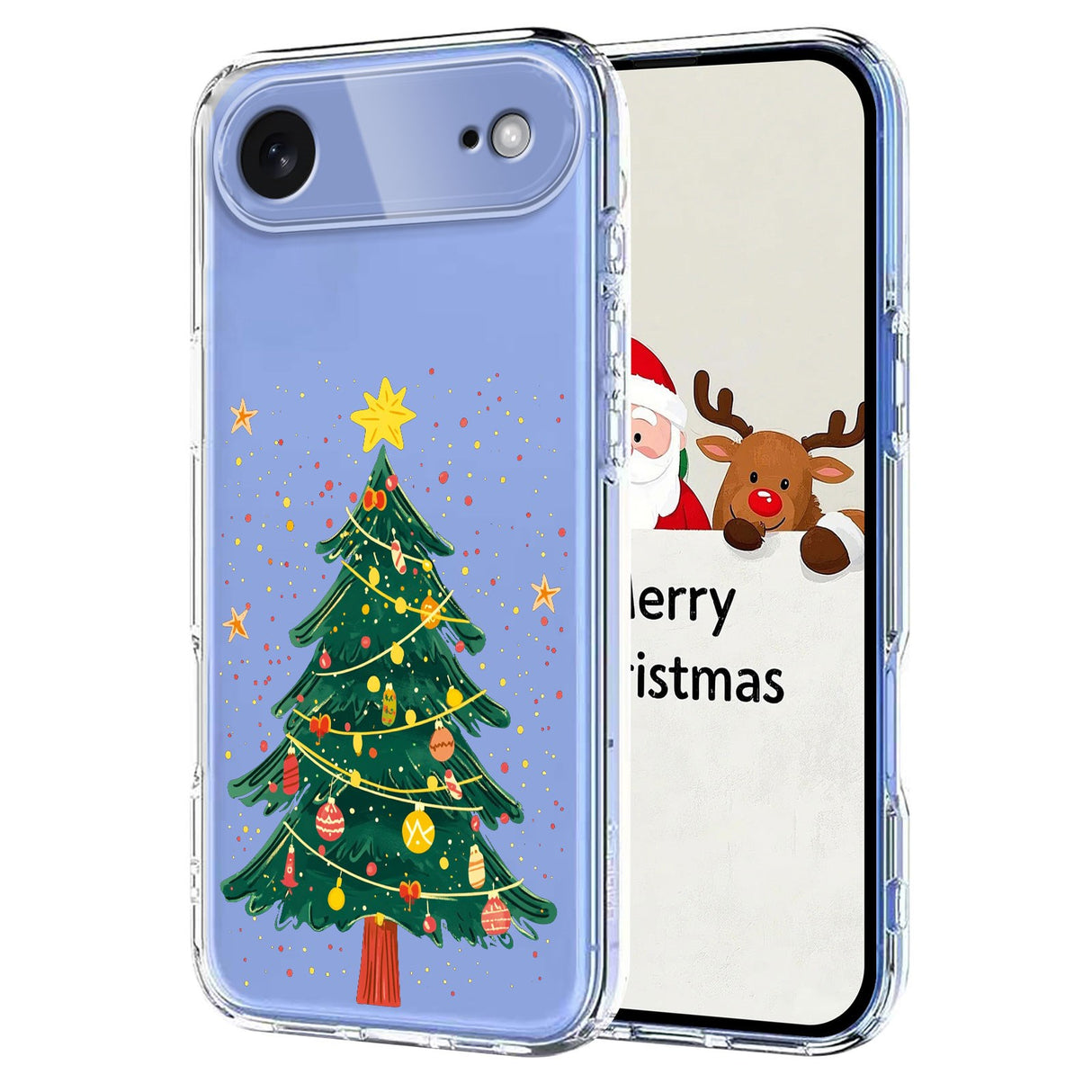 EIDERWOOD iPhone Air Fleksibelt Plast Juledeksel med Motiv - Gjennomsiktig / Juletre