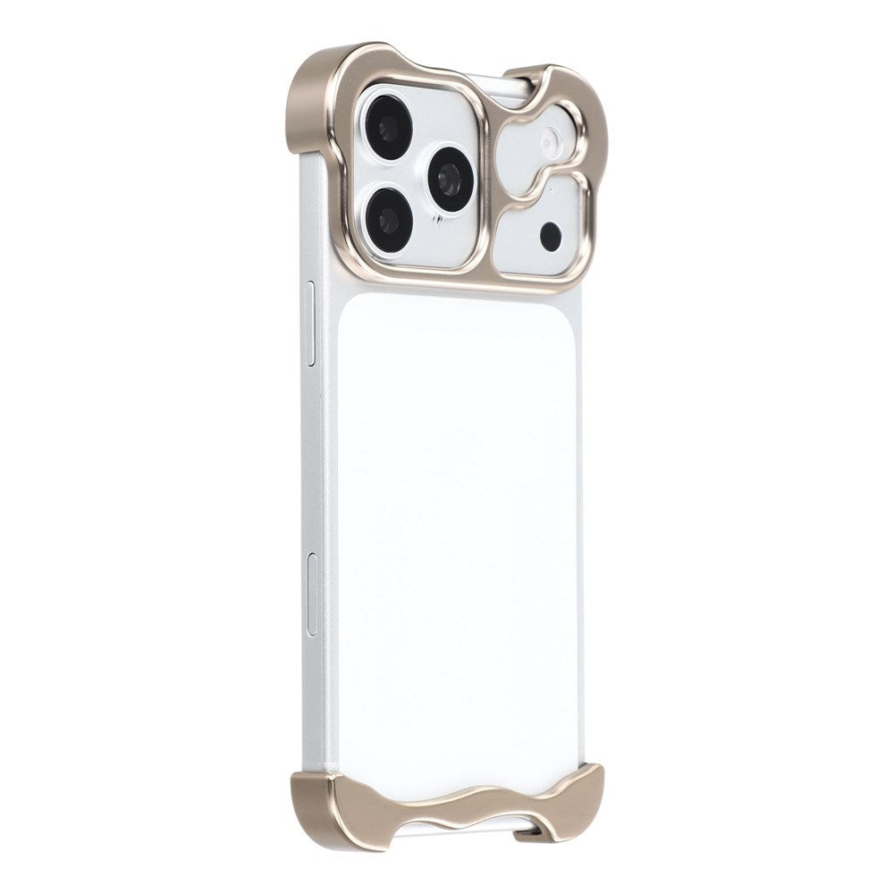 iPhone 17 Pro Max Todelt Metall Bumper Deksel - Gull