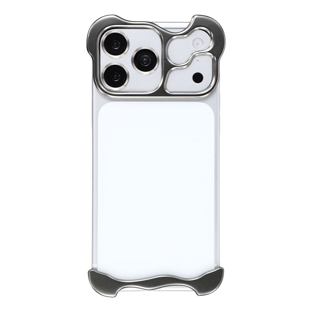 iPhone 17 Pro Todelt Metall Bumper Deksel - Grå