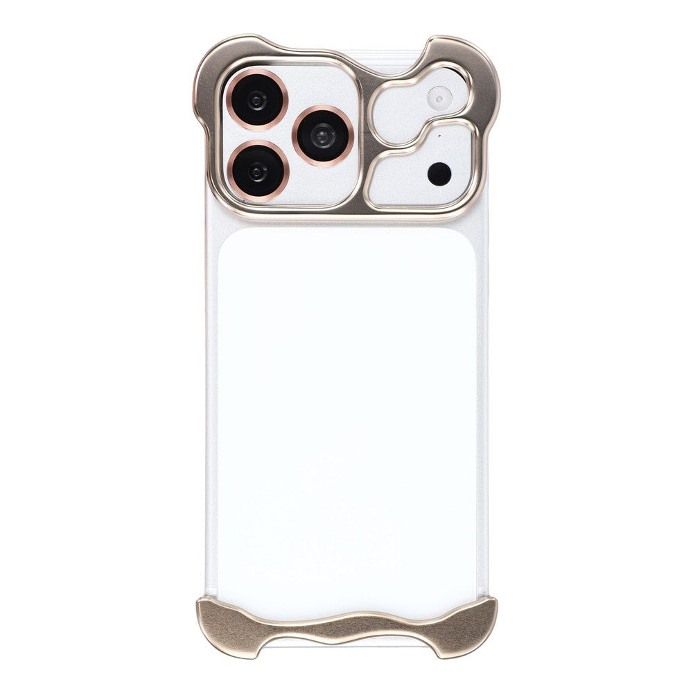 iPhone 17 Pro Todelt Metall Bumper Deksel - Gull