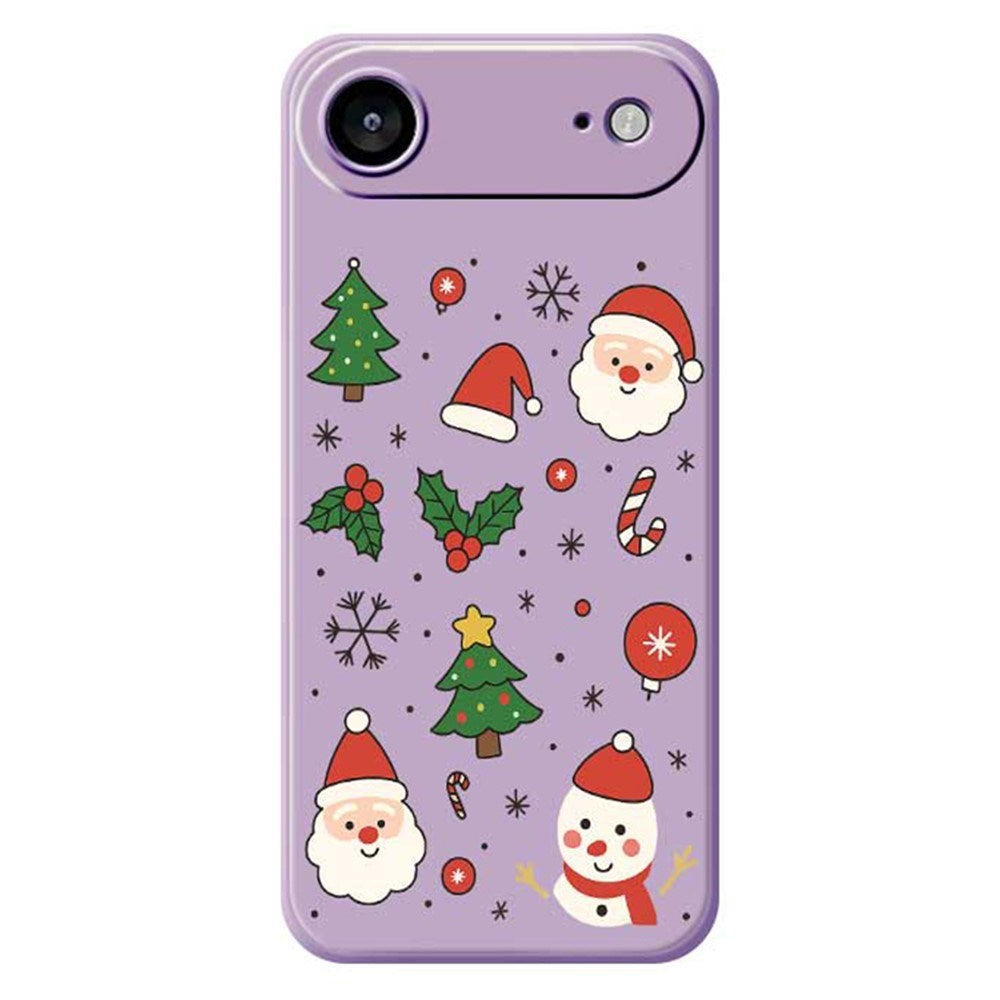 EIDERWOOD iPhone Air Jule Deksel - Fleksibel Plast - Julemotiver / Lilla