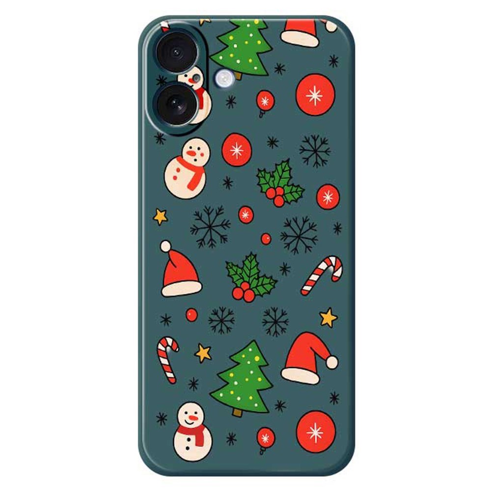 EIDERWOOD iPhone 17 Jule Deksel - Fleksibel Plast - Julemotiver / Grønn