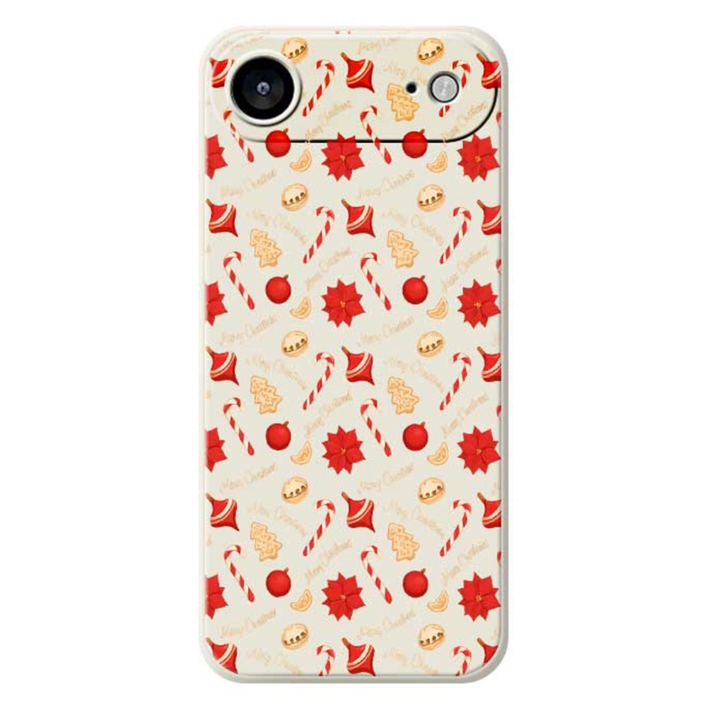 EIDERWOOD iPhone Air Jule Deksel - Fleksibel Plast - Julegodteri / Beige