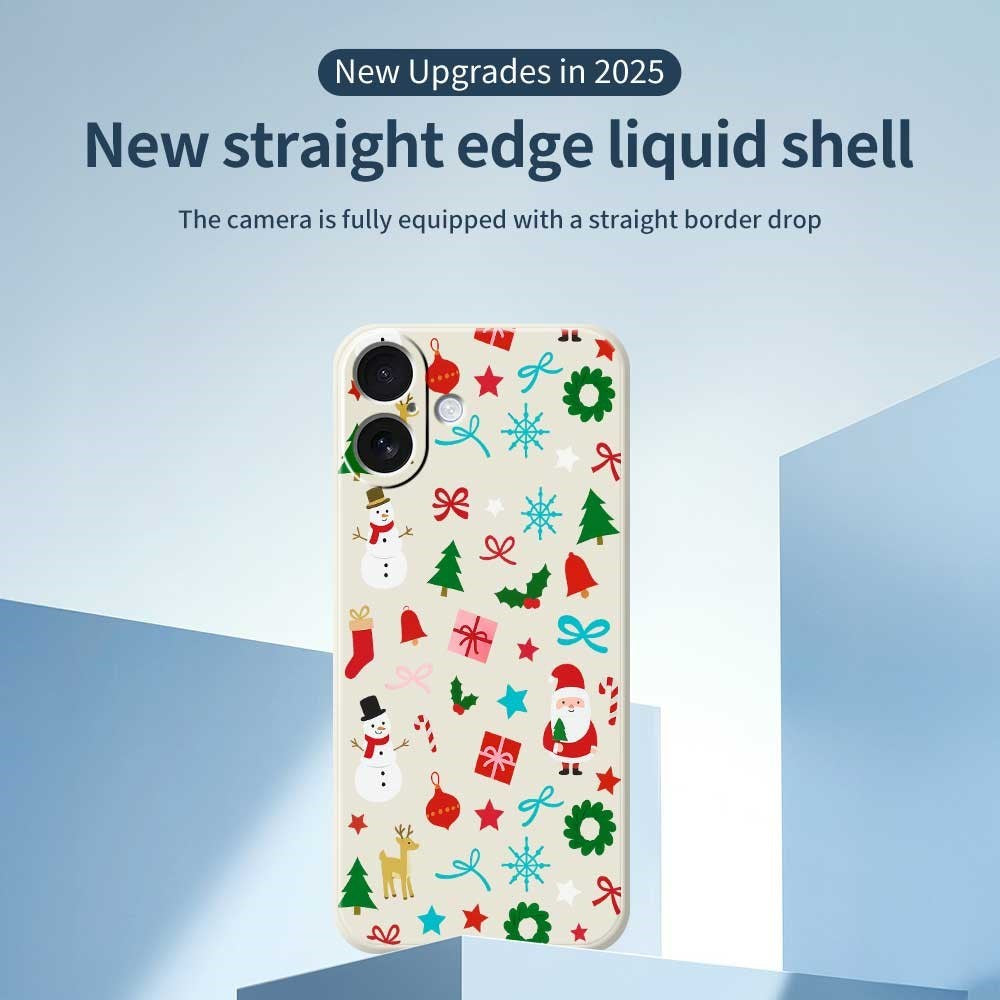 EIDERWOOD iPhone 17 Jule Deksel - Fleksibel Plast - Julepynt / Beige