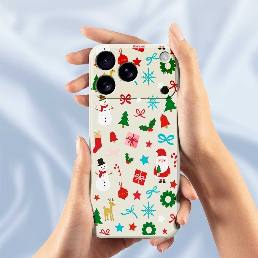 EIDERWOOD iPhone 17 Pro Jule Deksel - Fleksibel Plast - Julepynt / Beige