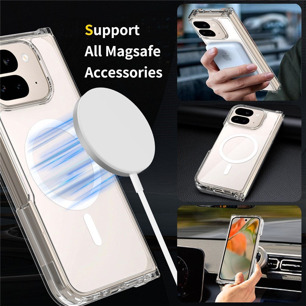 EIDERWOOD Google Pixel 10 Pro Fold Hybrid Plast Deksel - MagSafe Kompatibel - Gjennomsiktig
