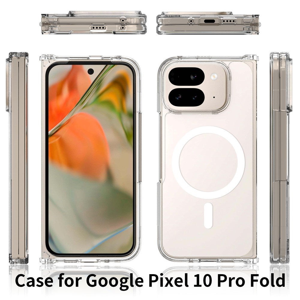 EIDERWOOD Google Pixel 10 Pro Fold Hybrid Plast Deksel - MagSafe Kompatibel - Gjennomsiktig