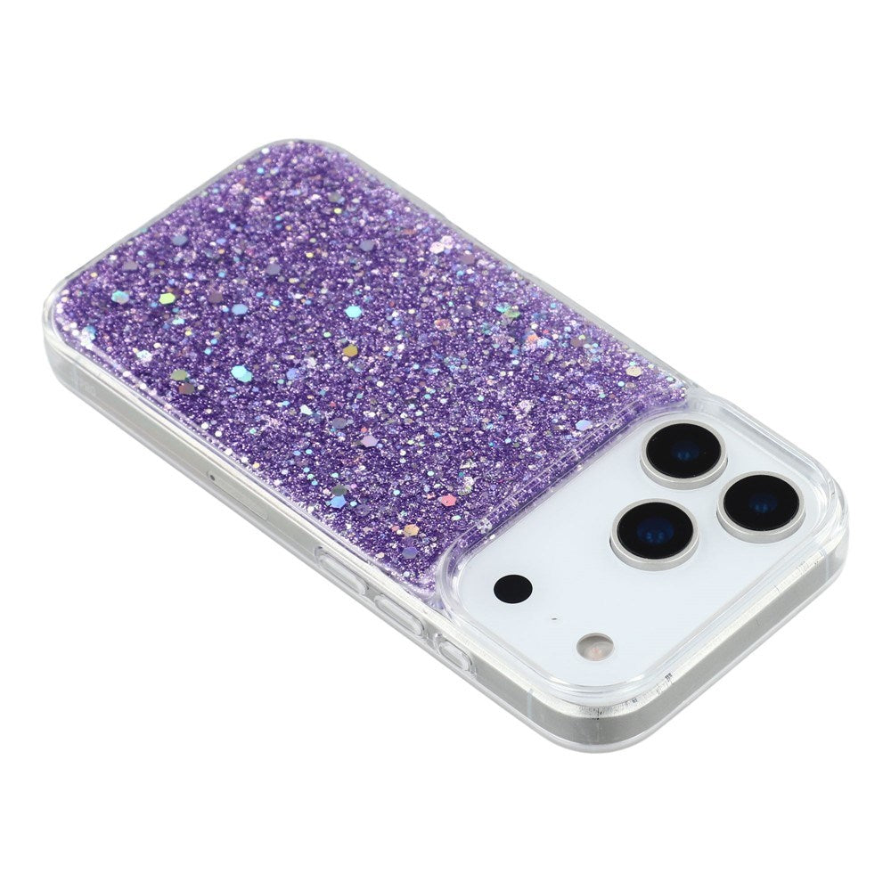 EIDERWOOD iPhone 17 Pro Glitter Deksel - Lilla